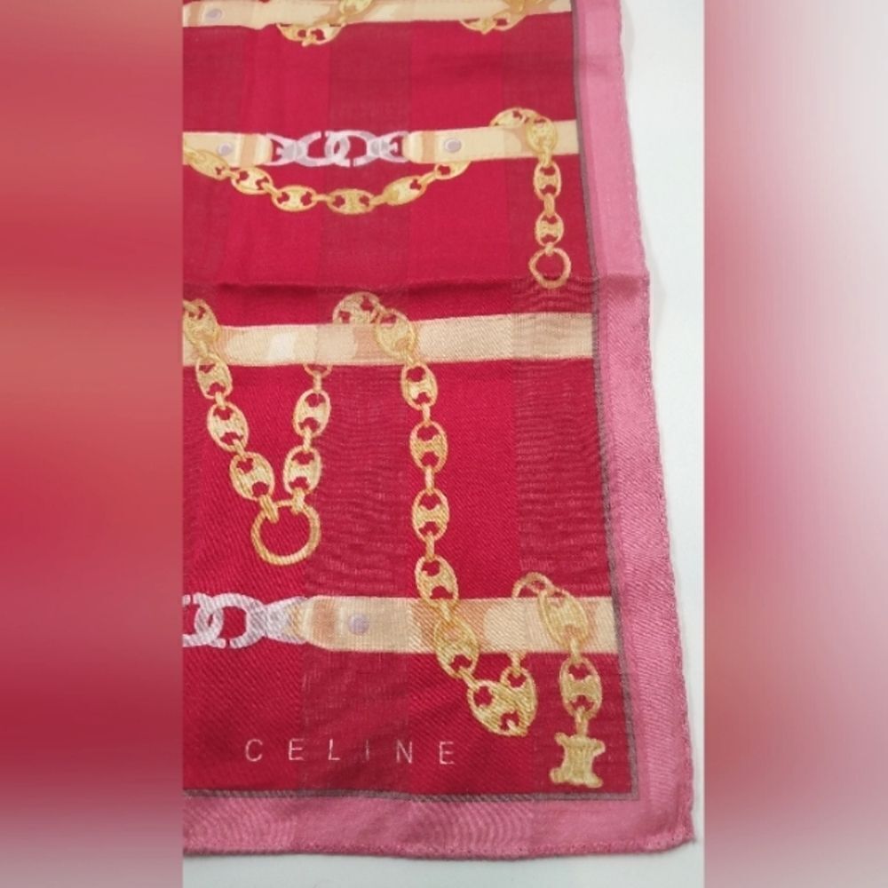 Celine Scarf Handkerchief Vintage - Picture 2 of 12